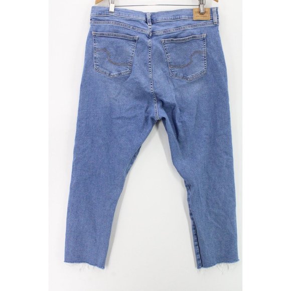 Signature Levi's Strauss Jeans Women Blue Light Washed High Rise Straight 20 W35 - Picture 7 of 10